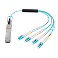 40G QSFP+ to 8LC（4LC Full Duplex ）AOC 光缆